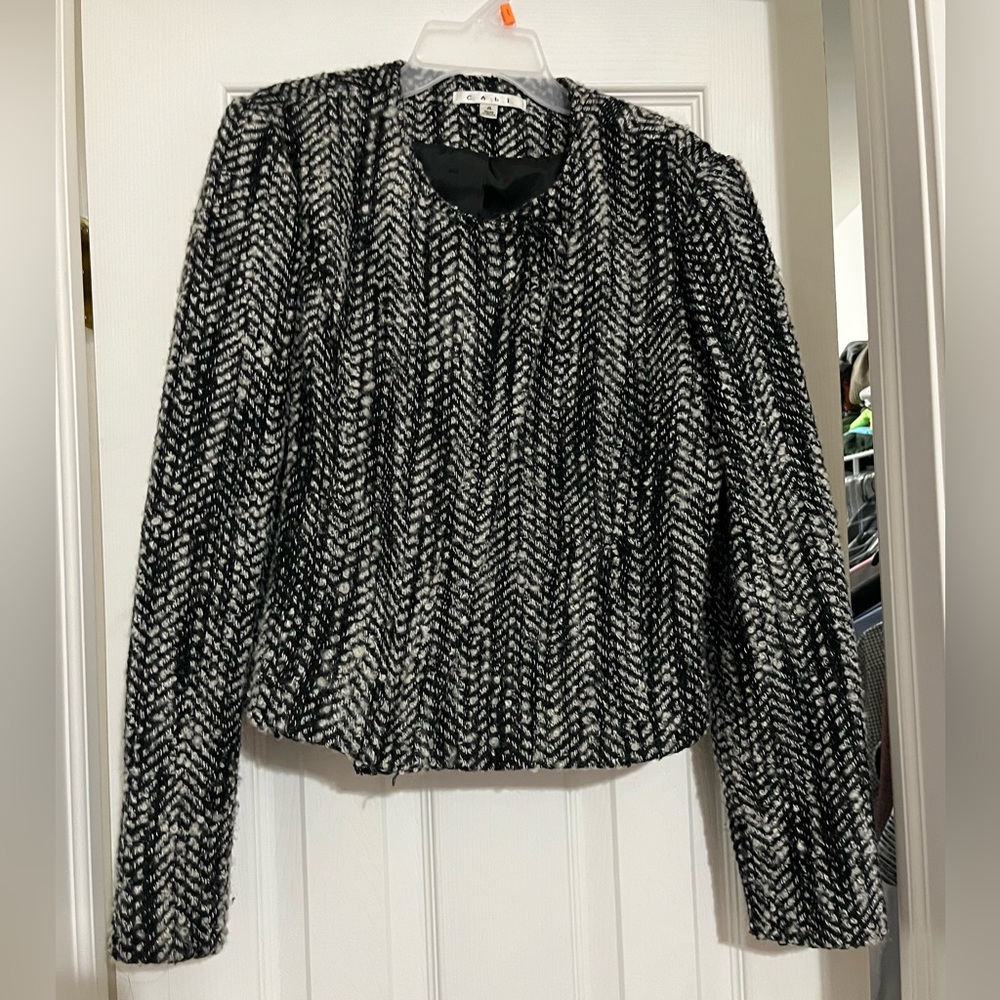 Gray and Black Jacket